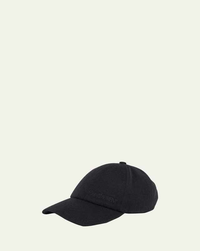 Vintage Cashmere Logo-Print Baseball Cap